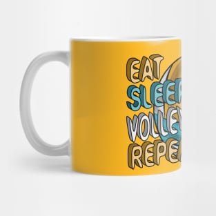 Eat Sleep Volleyball Repeat Mug